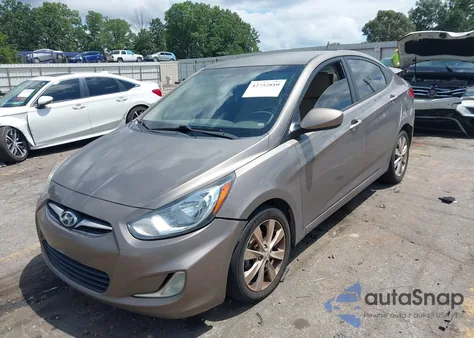 2013 Hyundai Accent Gls из США, поврежденный, VIN KMHCU4AE6DU430483